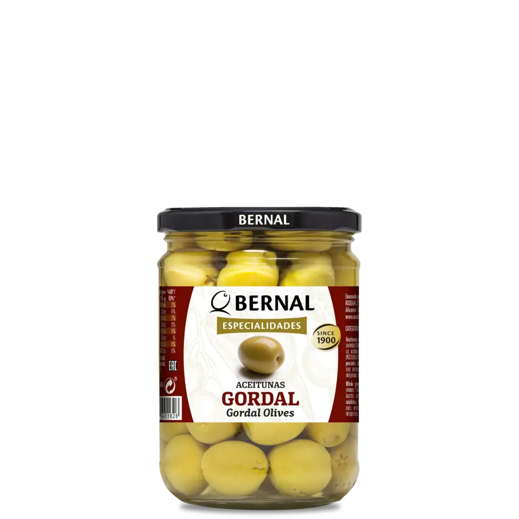 Whole Gordal Olives, Bernal Original, 445ml 