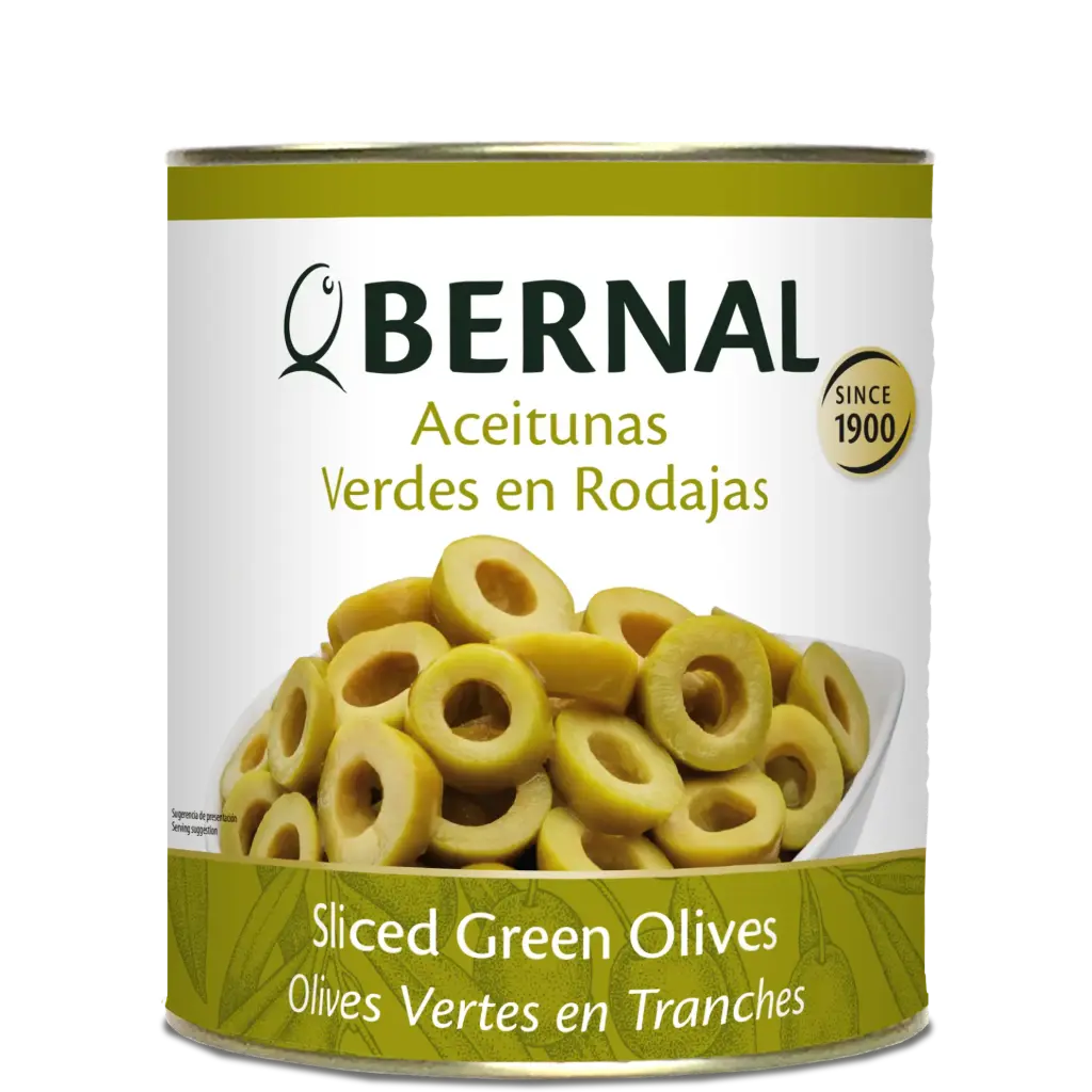 Aceitunas Verdes en Rodajas, Bernal Professional, 3100ml