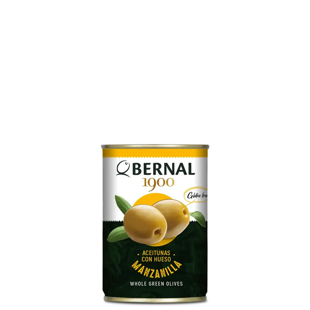 Aceitunas Manzanilla con Hueso, Bernal Original, 300ml
