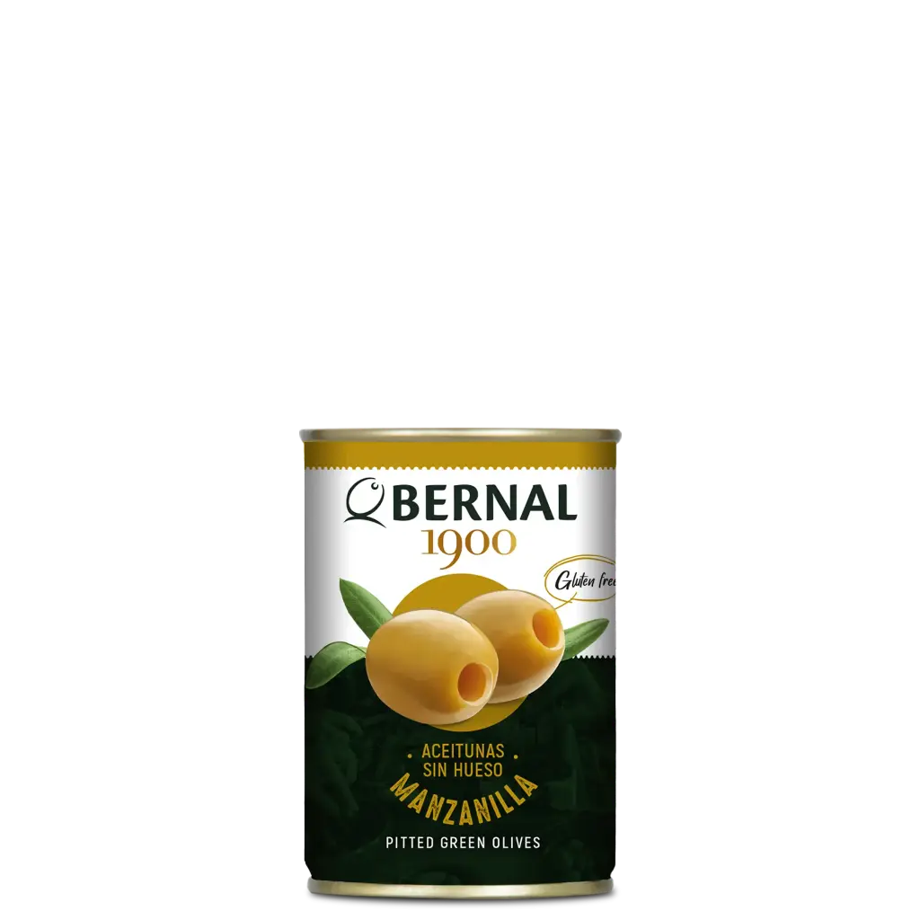 Aceitunas Manzanilla sin Hueso, Bernal Original, 300ml