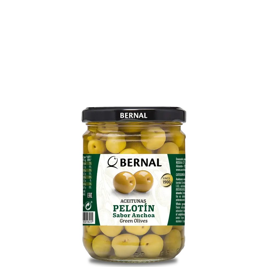 Aceitunas Pelotín, Bernal Original, 445ml