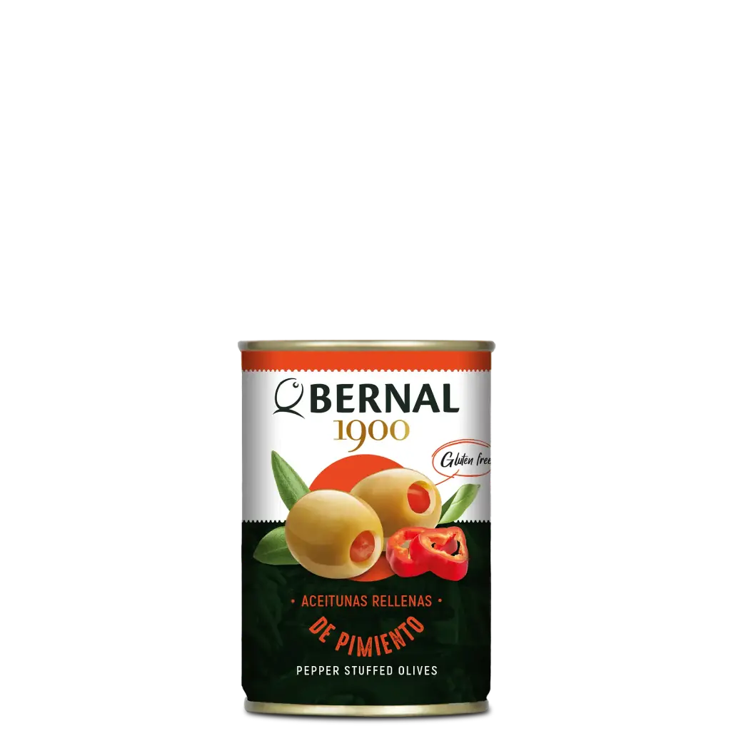 Aceitunas Rellenas de Pimiento, Bernal Original, 300ml