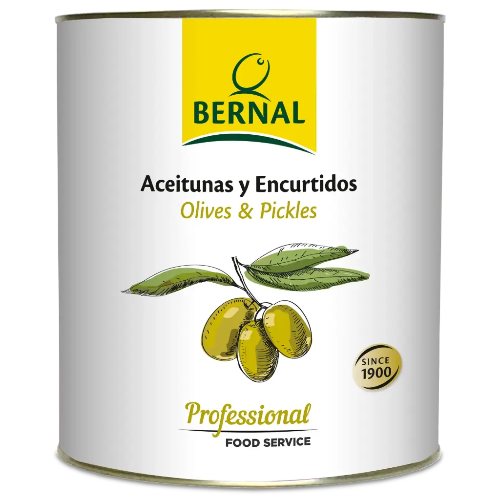Almond Stuffed Manzanilla Olives, Bernal Professional, 8365ml