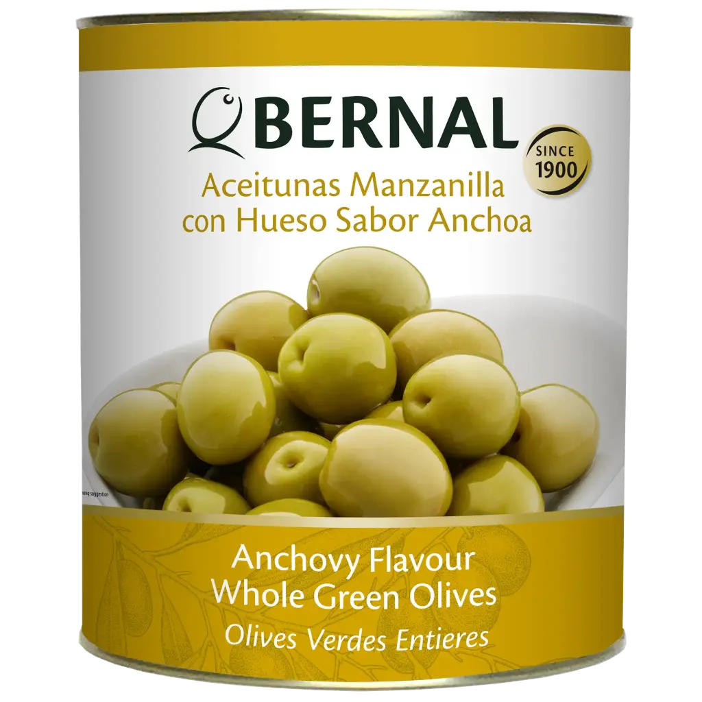 Aceitunas Manzanilla con Hueso 140/160, Bernal Professional, 8365ml