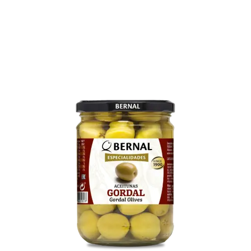 [AC005-3] Aceitunas Gordal con Hueso, Bernal Original, 445ml
