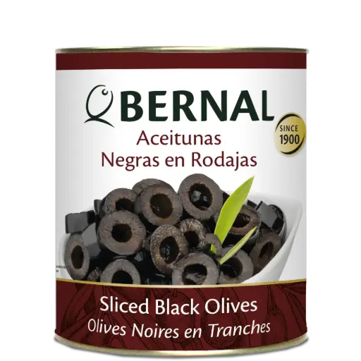 [B002-R] Aceitunas Negras en Rodajas, Bernal Professional, 3100ml