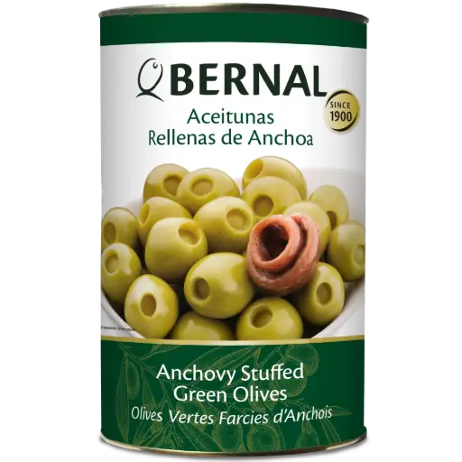 [B016-5] Aceitunas Rellenas de Anchoa, Bernal Professional, 4250ml
