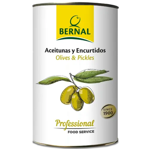 [B026-5] Aceitunas Manzanilla Rellenas de Limón, Bernal Professional, 4250ml