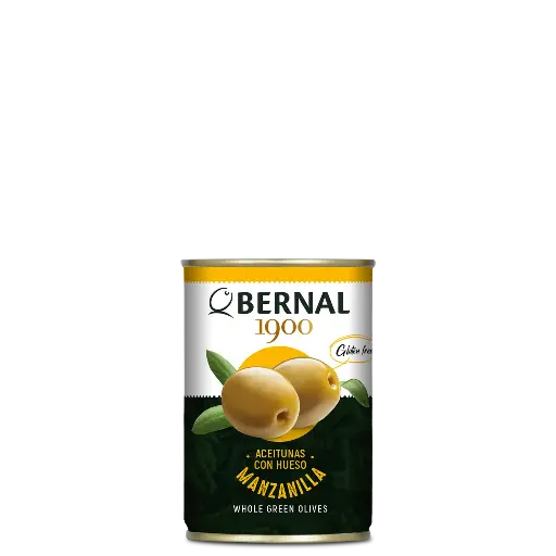 [B001-P] Aceitunas Manzanilla con Hueso, Bernal Original, 300ml