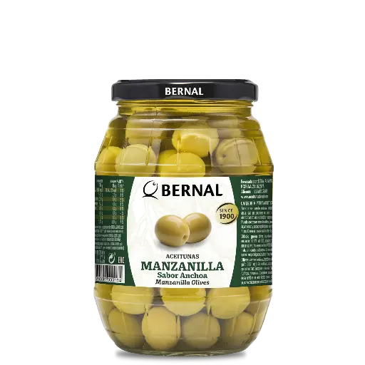 [AC001-6] Aceitunas Manzanilla con Hueso, Bernal Original, 997ml
