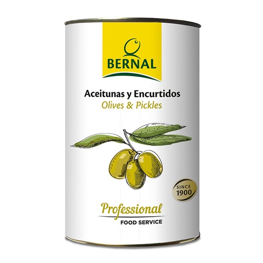 [B035-3] Garlic Stuffed Gordal Olives, Bernal Professional, 4250ml