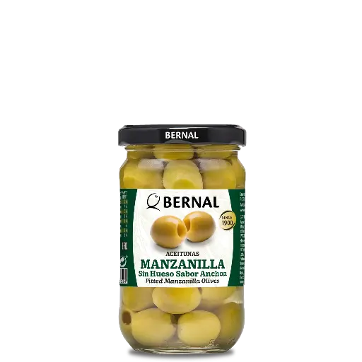 [AC003-2]  Aceitunas Manzanilla sin Hueso, Bernal Original, 314ml