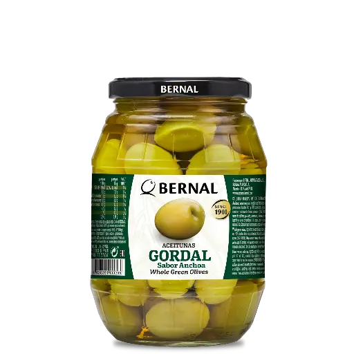 [AC005-6] Whole Gordal Olives, Bernal Original, 997ml 