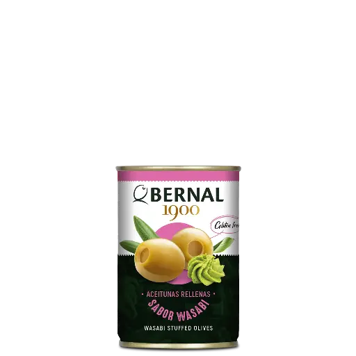 [B034-P] Aceitunas Rellenas de Wasabi, Bernal Original, 300ml