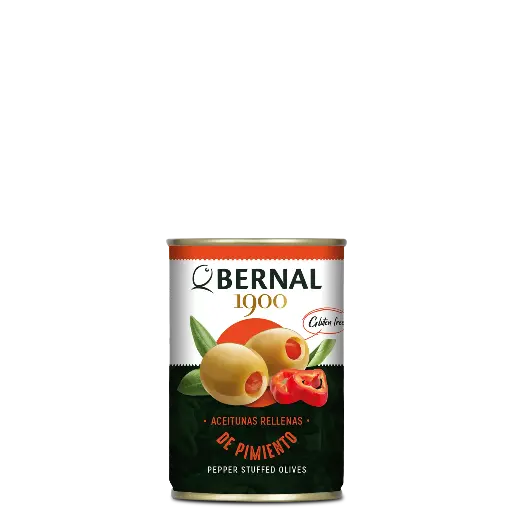 [B004-P] Aceitunas Rellenas de Pimiento, Bernal Original, 300ml