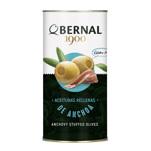 [B016-2] BERNAL (L) - Aceitunas rellenas de anchoa 200/220, 1480ml