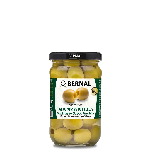[AC001-2] Aceitunas Manzanilla con Hueso, Bernal Original, 314ml