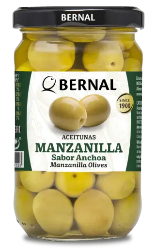 [AC001-2] Whole Manzanilla Olives, Bernal Original, 314ml
