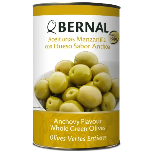 [B001-1] Whole Manzanilla Olives 240/260, Bernal Professional, 4250ml